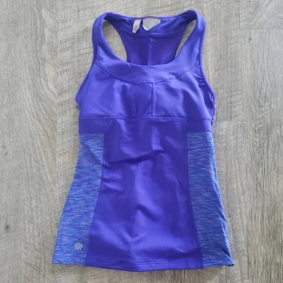 Athleta Blue Razorback Workout Tank Top. - Picture 1 of 5
